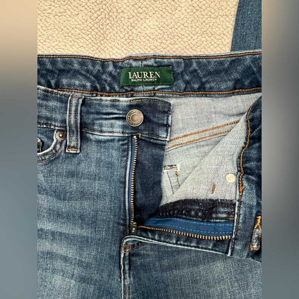 LAUREN RALPH LAUREN Women’s  High-Rise Skinny Jeans - Blue - Size: 6 - Picture 6 of 15